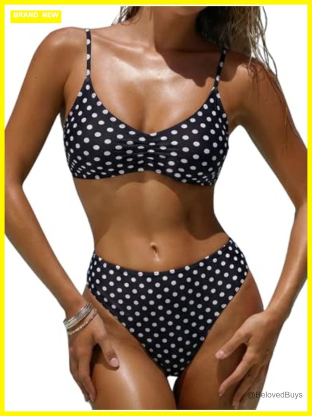 High Waisted Bikini Set Floral Print Cheeky Bathing Suit for Women Push Up